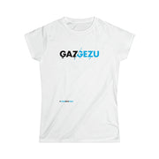 Printify T-Shirt White / S "Gazgezu" White Custom T-Shirt for Women