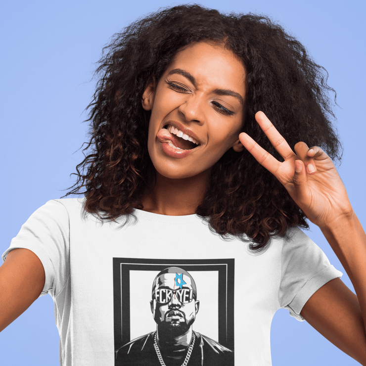 "FCK YE!" White Custom T-Shirt for Women