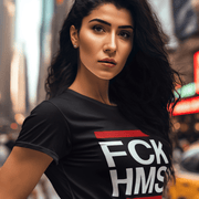 Printify T-Shirt "FCK HMS"  Custom T-Shirt for Women