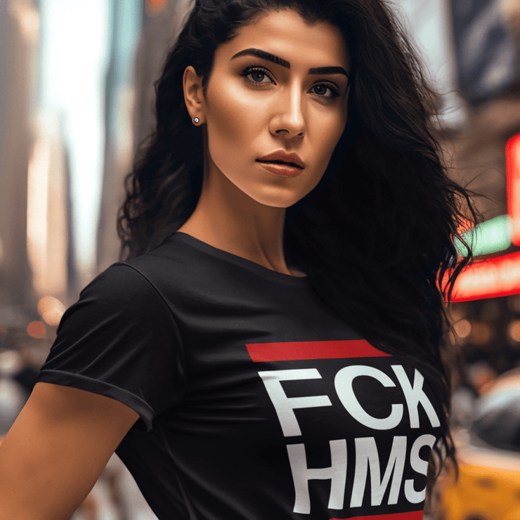 Printify T-Shirt "FCK HMS"  Custom T-Shirt for Women