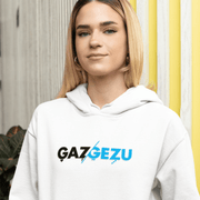 Printify Hoodie "Gazgezu" White Custom Unisex Hoodie