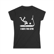 Printify T-Shirt Black / S "Gym"  Custom T-Shirt for Women