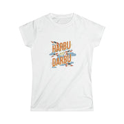 Printify T-Shirt White / S "Harbu Darbu" White Custom T-Shirt for Women