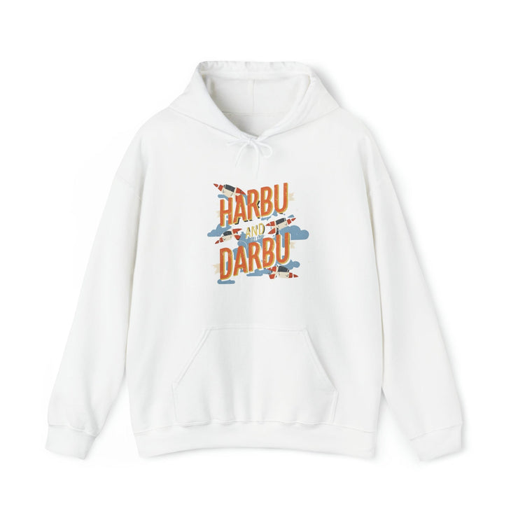 Printify Hoodie White / S "Harbu Darbu" White Custom Unisex Hoodie