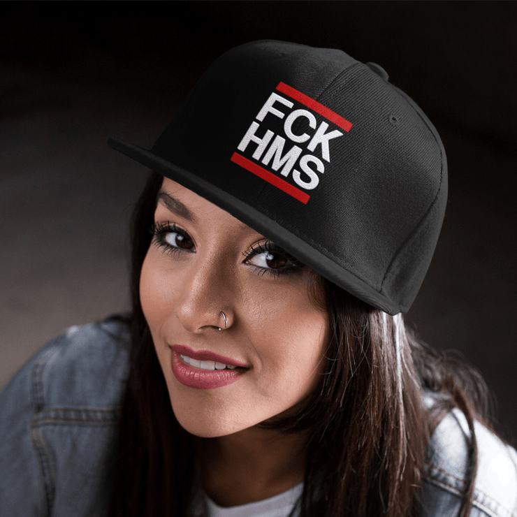 Designs by Royi Berkovitz  Hats FCK HMS Unisex Flat Top Cap