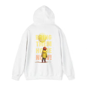 Printify Hoodie "Yellow Balloon" White Custom Unisex Hoodie