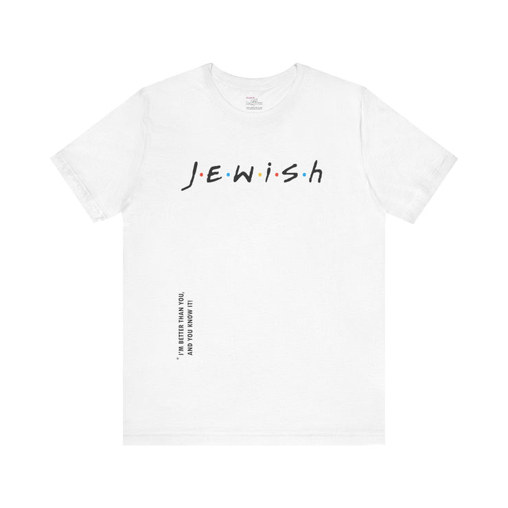 Printify T-Shirt White / S "Jewish" White T-shirt for Men