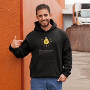 Printify Hoodie "Light Bulb" Black Custom Unisex Hoodie