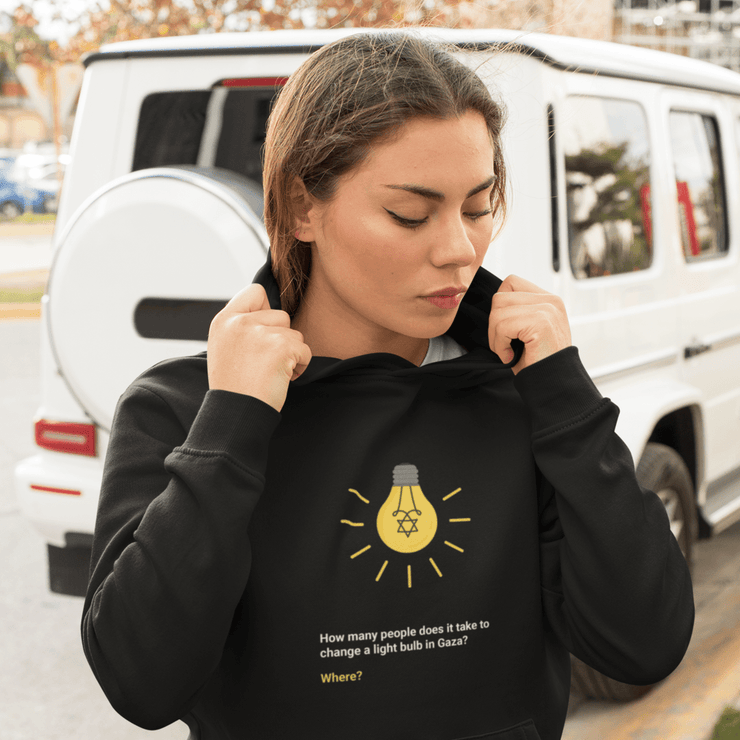 Printify Hoodie "Light Bulb" Black Custom Unisex Hoodie