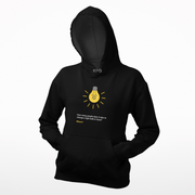 Printify Hoodie "Light Bulb" Black Custom Unisex Hoodie