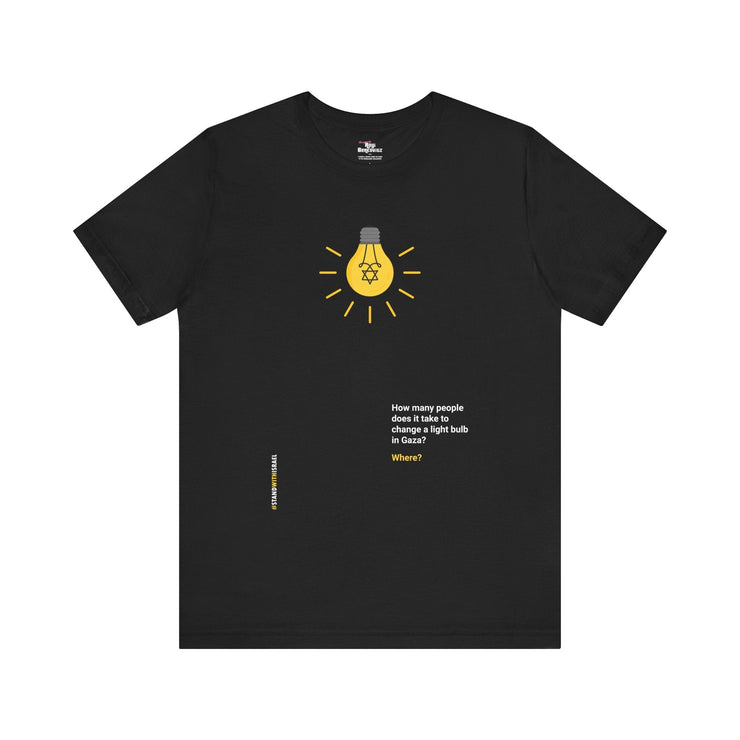 Printify T-Shirt Black / S "Light Bulb" Black T-shirt for Men