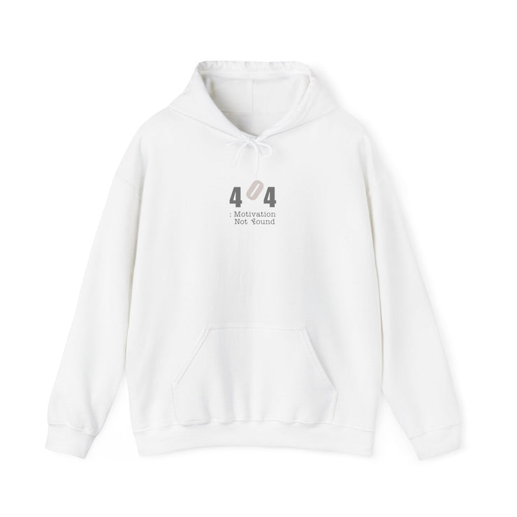 Printify Hoodie White / S "Motivation Not Found"  Custom Unisex Hoodie | Art by Noa Bar Lev