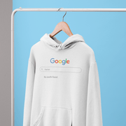 Printify Hoodie "Search Bar" White Custom Unisex Hoodie