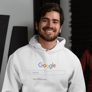 Printify Hoodie "Search Bar" White Custom Unisex Hoodie