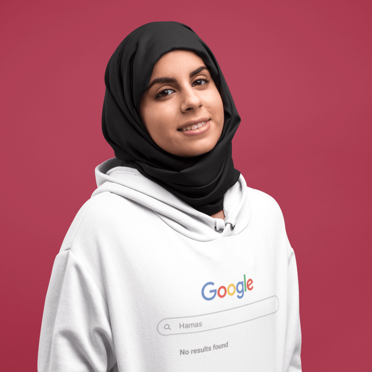 Printify Hoodie "Search Bar" White Custom Unisex Hoodie