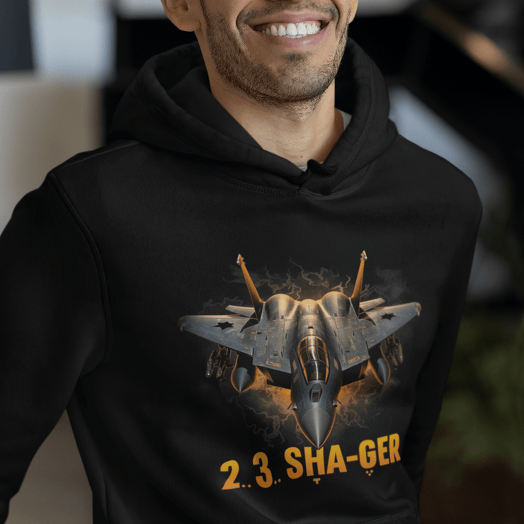 Printify Hoodie "Shager" Black Custom Unisex Hoodie