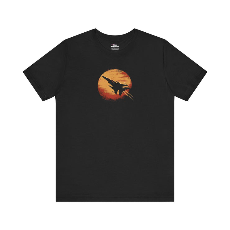 Printify T-Shirt Black / S "Sunset Fighter" Black T-shirt for Men