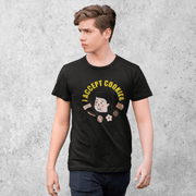 Printify T-Shirt "Accept Cookies" Black T-shirt for Men