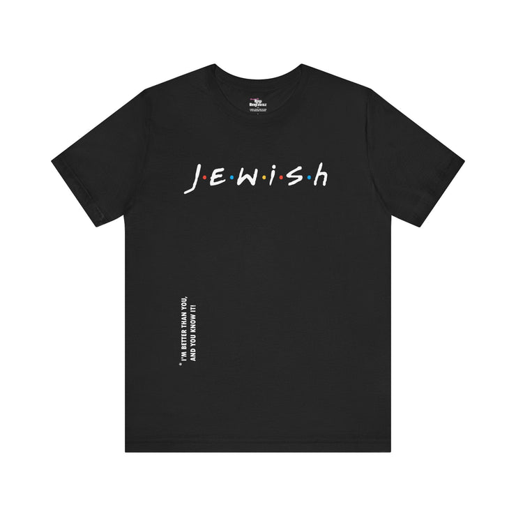Printify T-Shirt Black / S "Jewish" Black T-shirt for Men