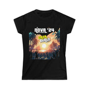 Printify T-Shirt Black / S "Gaza Beach Party" Black Custom T-Shirt for Women
