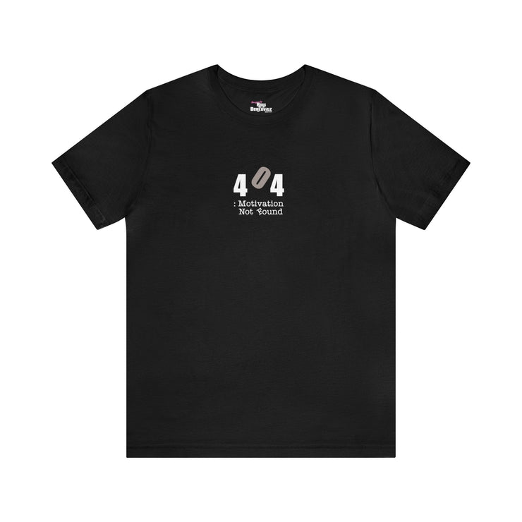 Printify T-Shirt Black / S "Motivation Not Found" Black T-shirt for Men | Art by Noa Bar Lev