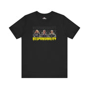 Printify T-Shirt Black / S "Responsibility" Black T-shirt for Men