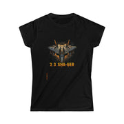 Printify T-Shirt Black / S "Shager" Black Custom T-Shirt for Women