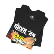 Printify T-Shirt "Gaza Beach Party" Black T-shirt for Men