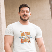 Printify T-Shirt "Harbu Darbu" White T-shirt for Men