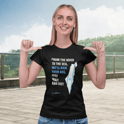 Printify T-Shirt "Kick Ass" Black Custom T-Shirt for Women