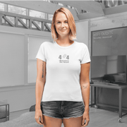 Printify T-Shirt "Motivation Not Found" White Custom T-Shirt for Women  | Art by Noa Bar Lev
