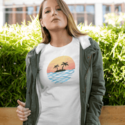 Printify T-Shirt "Sunset"  Custom T-Shirt for Women
