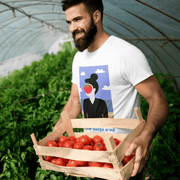 Printify T-Shirt "Tomato Face" White T-shirt for Men