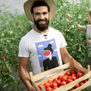 Printify T-Shirt "Tomato Face" White T-shirt for Men