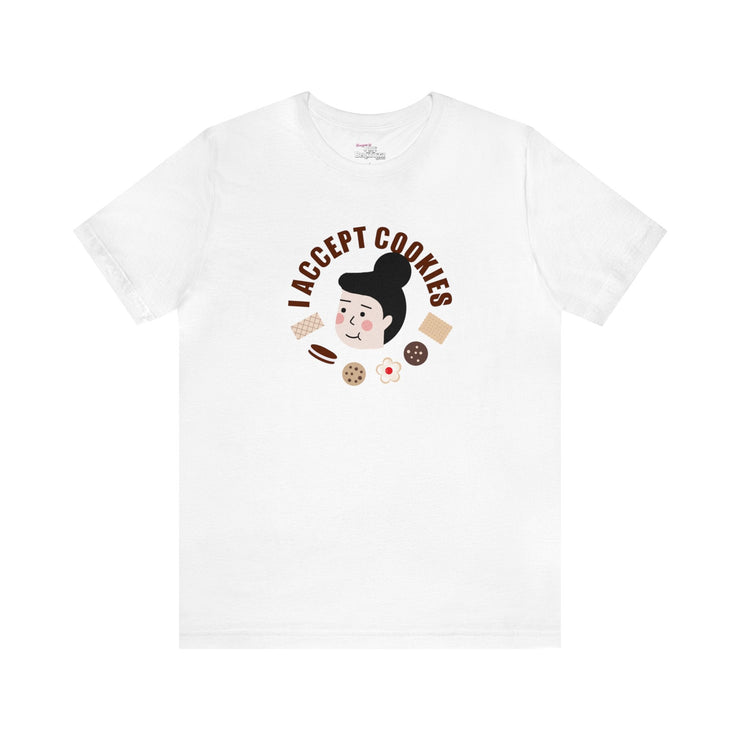 Printify T-Shirt White / S "Accept Cookies" White T-shirt for Men