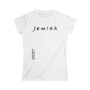 Printify T-Shirt White / S "Jewish" White Custom T-Shirt for Women
