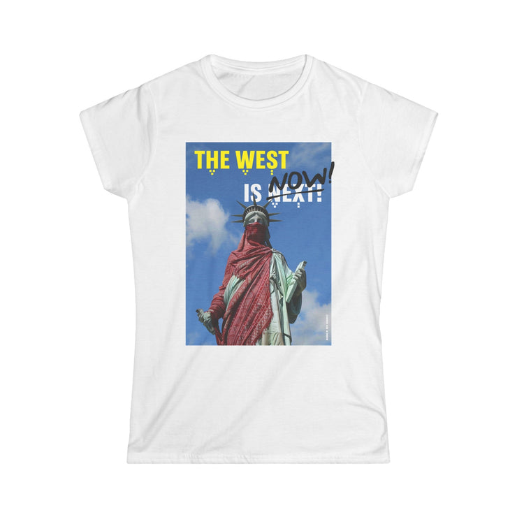 Printify T-Shirt White / S "Lady Oppression" Black Custom T-Shirt for Women - For Hanan