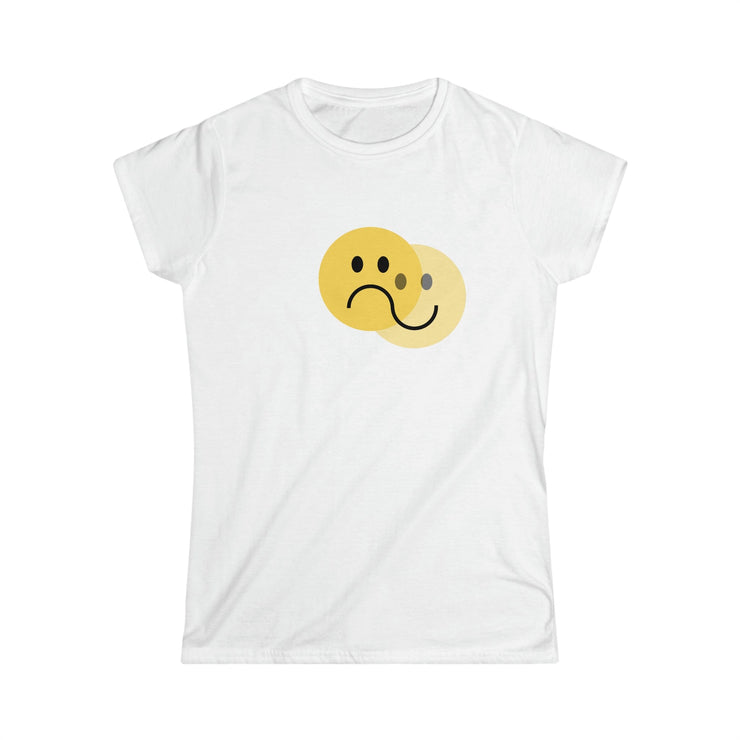 Printify T-Shirt White / S "Mixed Feelings" White Custom T-Shirt for Women