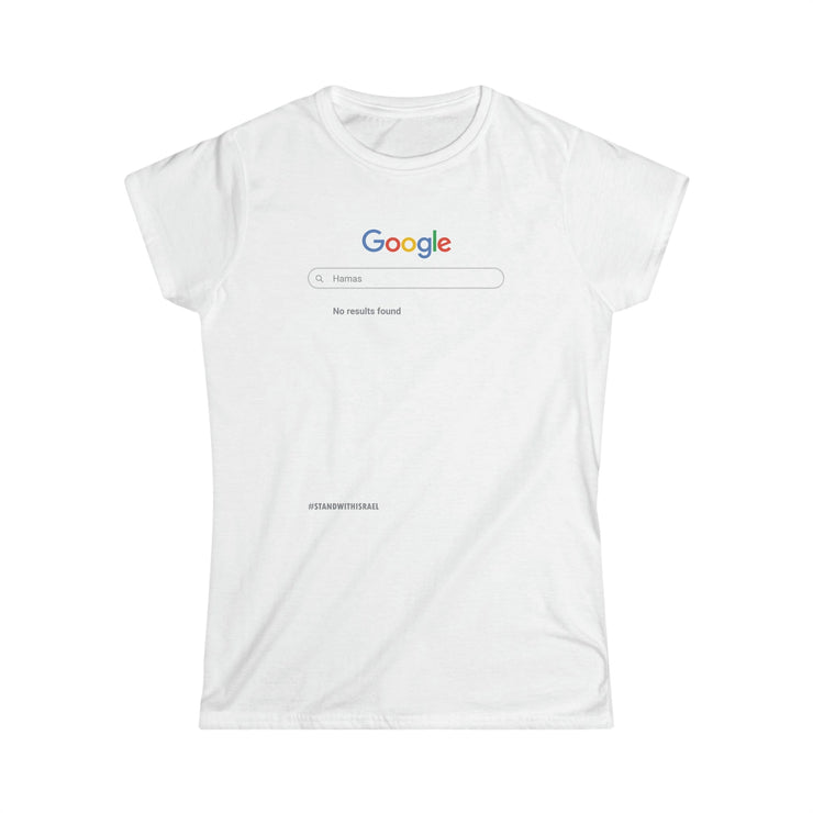 Printify T-Shirt White / S "Search Bar" White Custom T-Shirt for Women