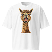 Designs by Royi Berkovitz  White / S "The Alpaca" Oversized Unisex T-shirt | Limited Edition