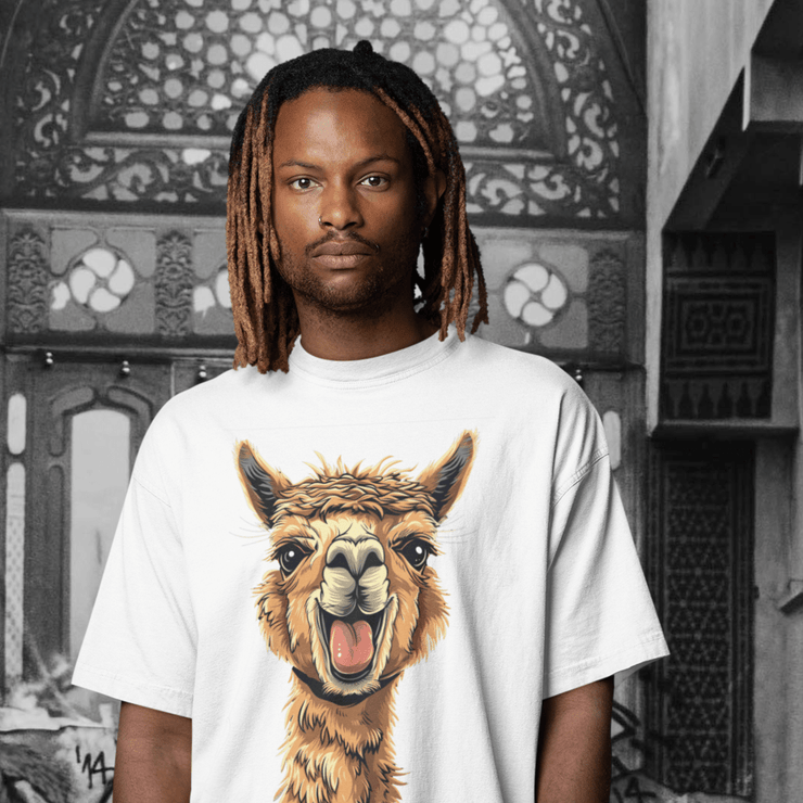 Designs by Royi Berkovitz  "The Alpaca" Oversized Unisex T-shirt | Limited Edition