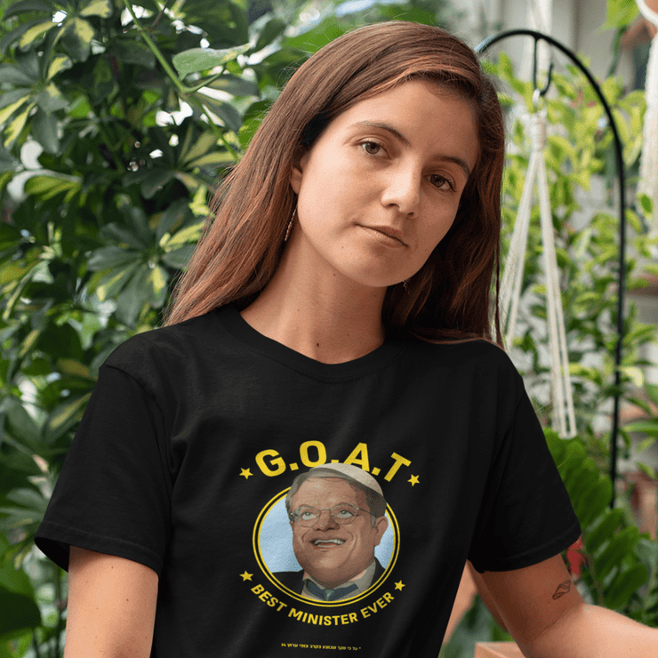 Printify T-Shirt "The Goat" Black Custom T-Shirt for Women