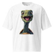 Designs by Royi Berkovitz  White / S "The Turtle" Oversized Unisex T-shirt | Limited Edition