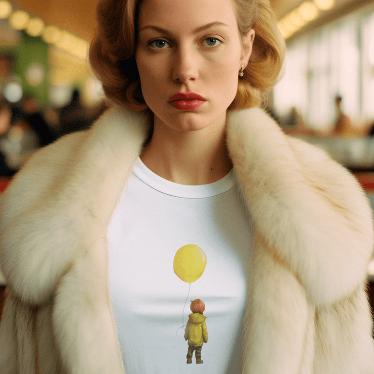 Printify T-Shirt "Yellow Balloon" Custom T-Shirt for Women