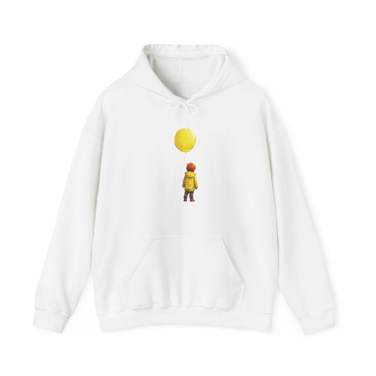 Printify Hoodie White / S "Yellow Balloon" White Custom Unisex Hoodie