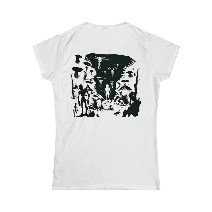 Printify T-Shirt "Alien Blur"  Custom T-Shirt for Women