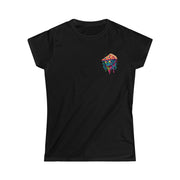 Printify T-Shirt Black / S "I Love Pizza"  Custom T-Shirt for Women