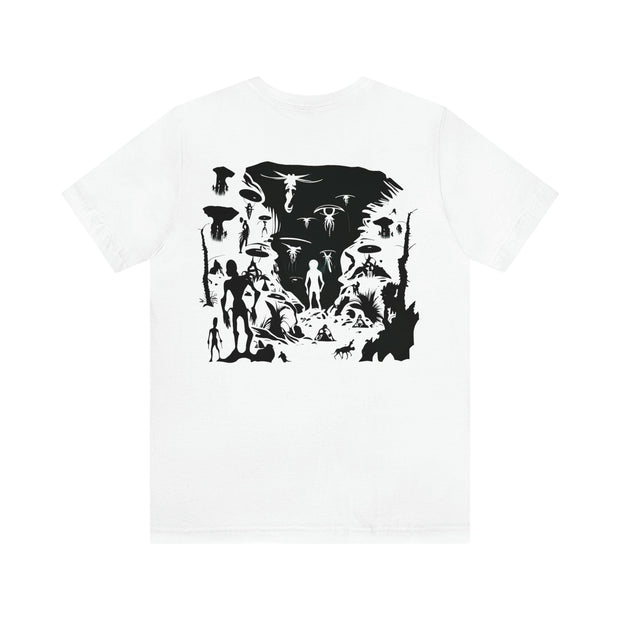 Printify T-Shirt "Alien Blur" T-shirt for Men