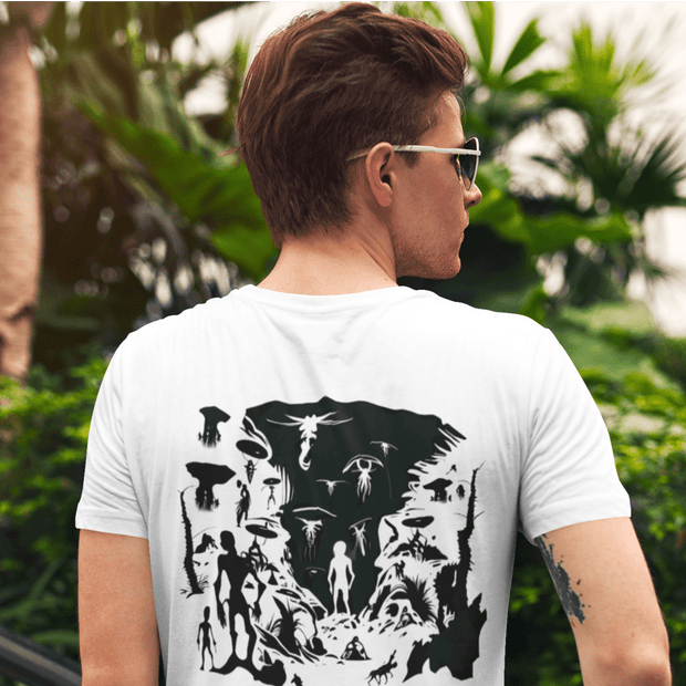 Printify T-Shirt "Alien Blur" T-shirt for Men
