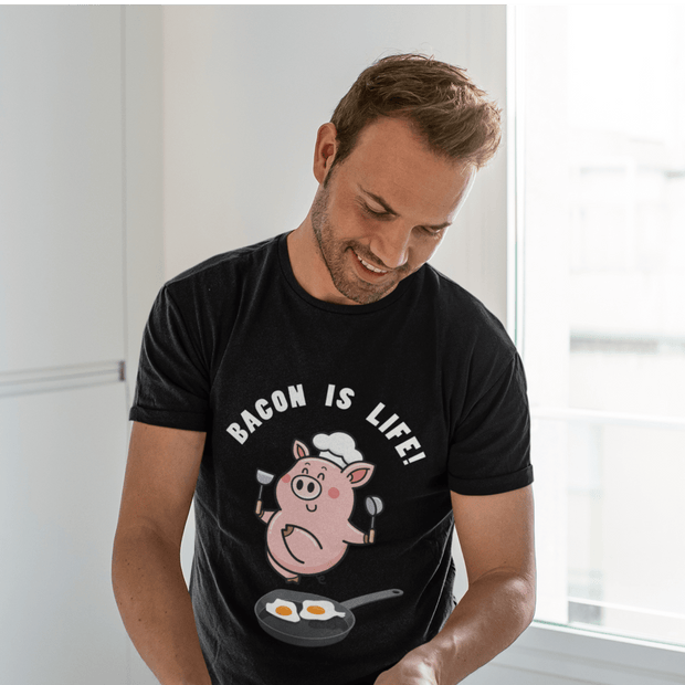 Printify T-Shirt "Bacon Is Life" T-shirt for Men